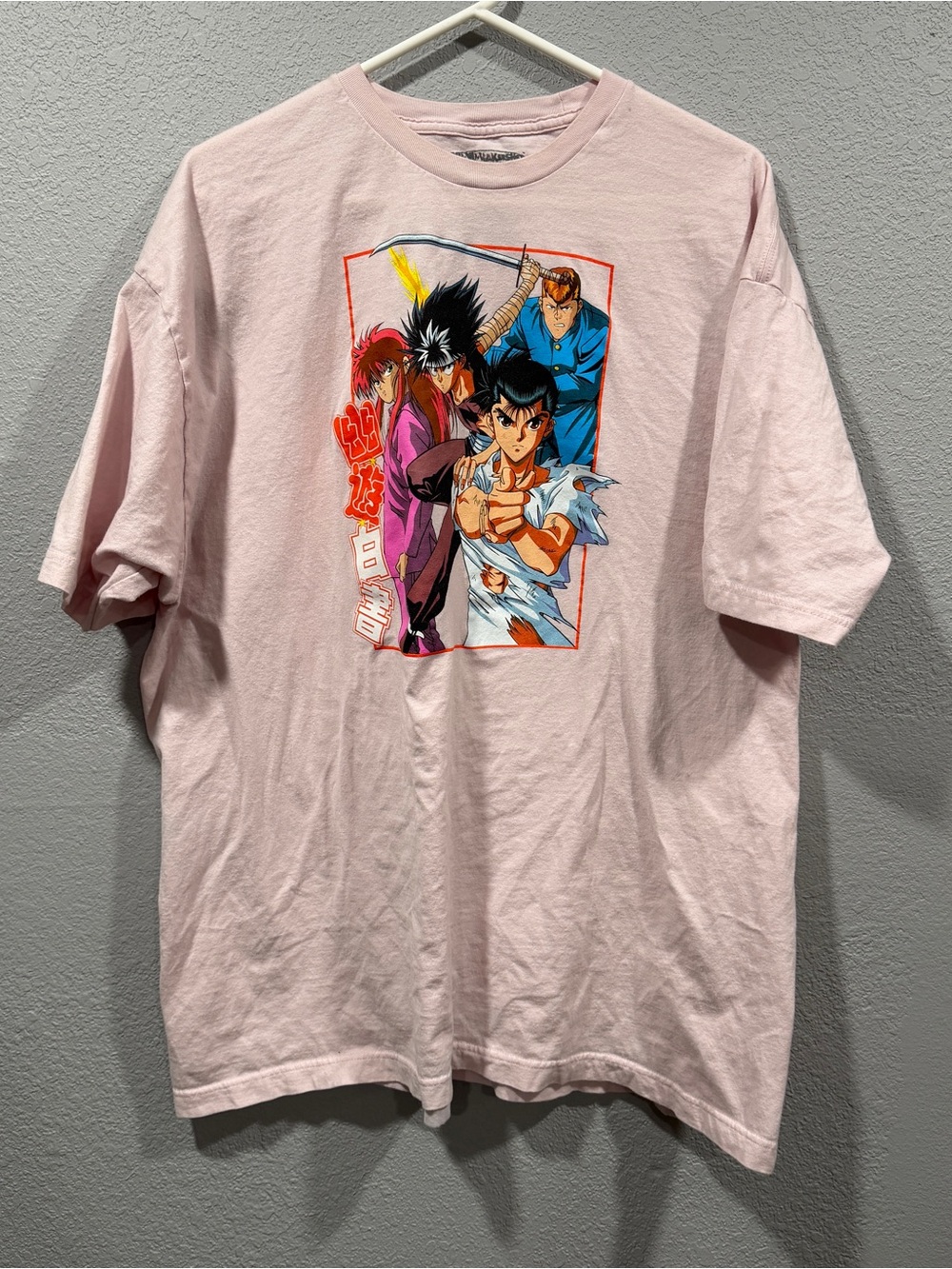 Graphic Anime T-Shirt - Pink